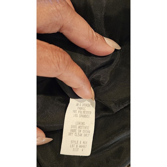 Mercedes Of New York Brown Velvet Blazer W Jewel Button Size 4 - Picture 5 of 5